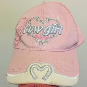 Cowgirl baseball cap.